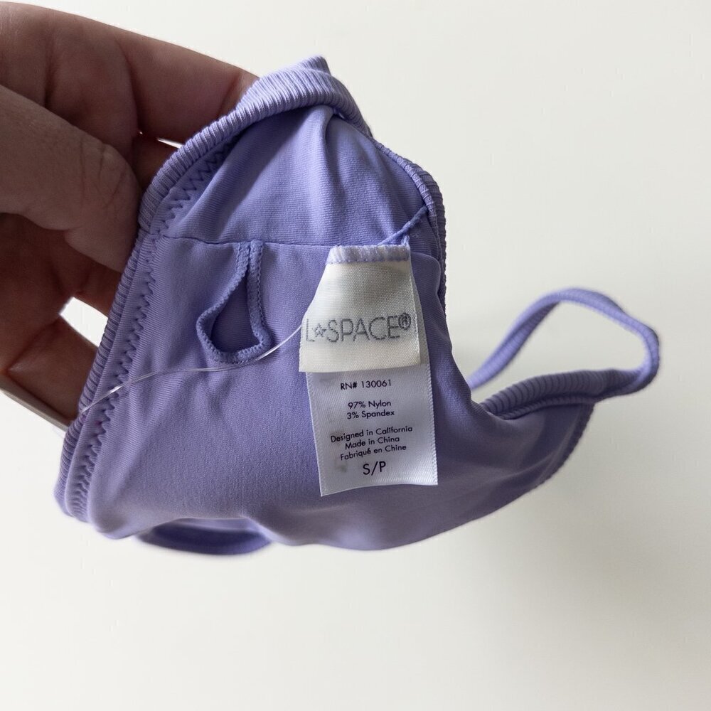 L*Space Ridin' High Ribbed Helena Top in Purple Size Small - Picture 4 of 6